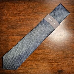 Michael Kors Blue Patterned Men's Tie